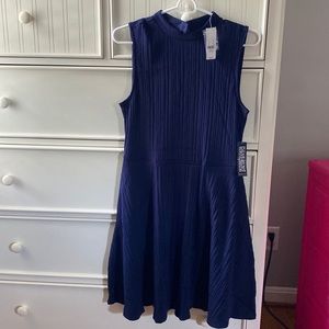 Navy Blue New York and Company formal dress.